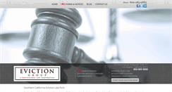 Desktop Screenshot of evictiongroup.com
